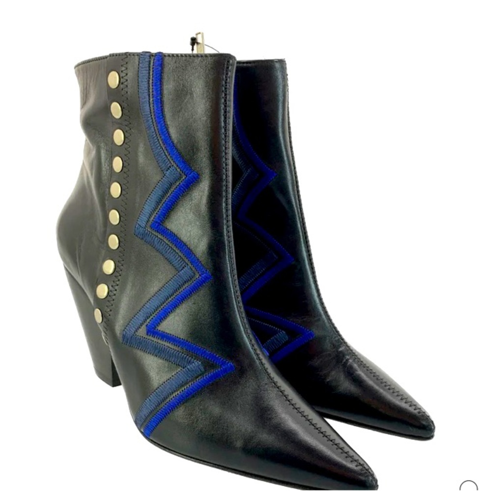 Toga pulla black leather boots EU:39 US:7.5